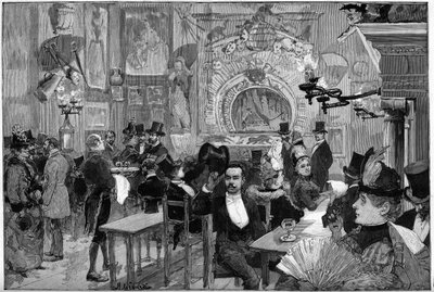 Parijs 1887: Het schaduwtheater bij het cabaret van de 
