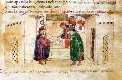 Vrede tussen Venetië, de hertog van Milaan en Frankrijk door Unknown artist