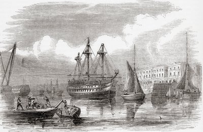 Plymouth, Engeland (gravure) door Unknown artist