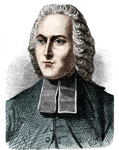 Portret van Abbe Jean Antoine (Jean-Antoine) Nollet (1700 - 1770), Franse natuurkundige - in 