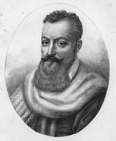 Portret van Achilles de Harlay, Graaf van Beaumont Magistraat (1536 tot 1619). door Unknown artist