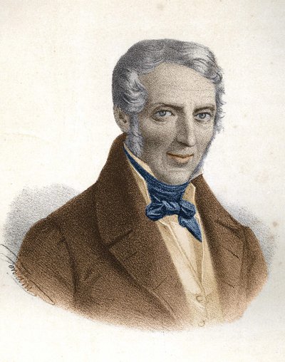 Portret van Alessandro Manzoni, Italiaanse schrijver (1785 - 1873) door Unknown artist