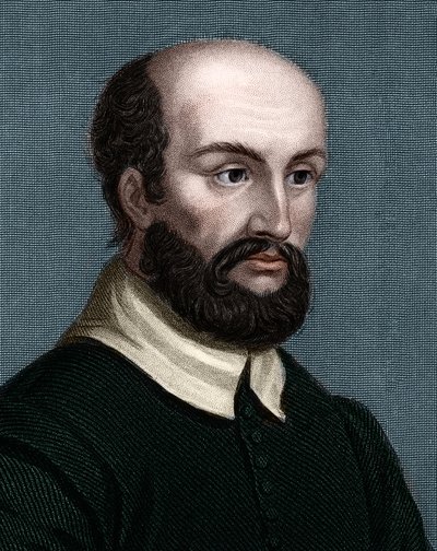 Portret van Andrea Palladio (1508-1580), Italiaanse architect. door Unknown artist