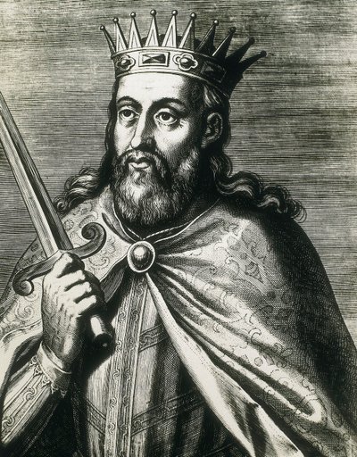 Portret van Denis van Portugal (de Boerenkoning) (gravure) door Unknown artist