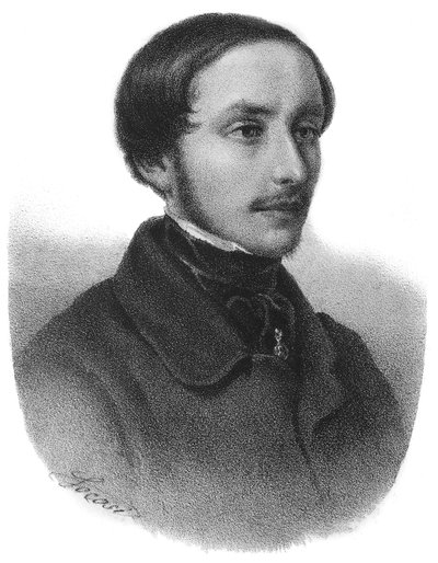Portret van Emilio Dandolo (1830 - 1859) figuur in de Italiaanse Risorgimento - gravure door Unknown artist