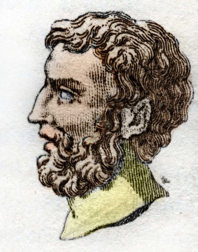 Portret van Epaminondas, generaal en Boeotische staatsman, behorend tot de Democratische Partij (-418 - -362). door Unknown artist