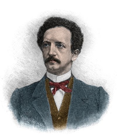 Portret van Ferdinand Johann Gottlieb Lassalle (1825-1864) een Duitse jurist, filosoof en socialistisch politiek activist - gravure door Unknown artist