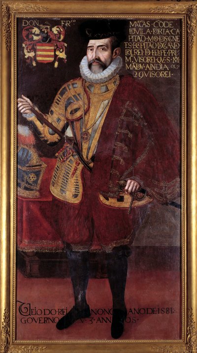 Portret van Francisco de Mascarenhas, onderkoning van India door Unknown artist