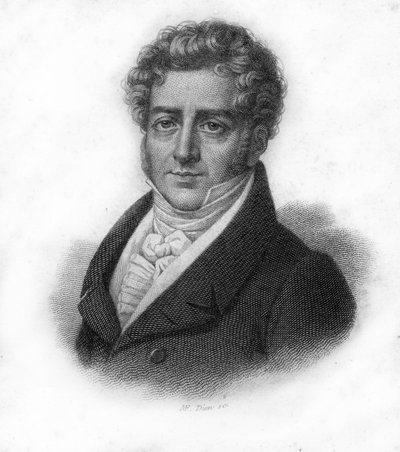 Portret van François Adrien Boieldieu (1775-1834), Franse componist, gravure uit de 19e eeuw door Unknown artist