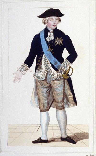 Portret van Gilbert Mottier, Markies de La Fayette (1757-1834). door Unknown artist
