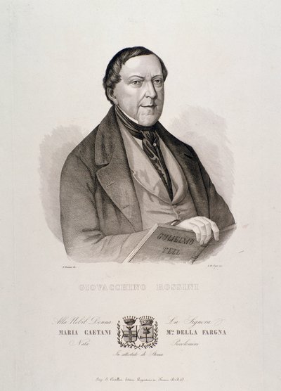 Portret van Gioacchino Rossini door Unknown artist