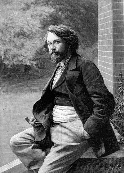 Portret van Gustave Charpentier. Franse componist (1860 tot 1956) door Unknown artist