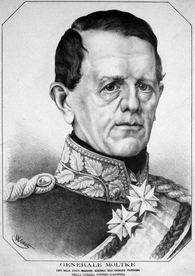Portret van Helmuth Karl Bernhard, Graaf von Moltke door Unknown artist