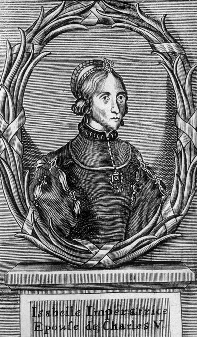 Portret van Isabelle, keizerin en vrouw van Karel V door Unknown artist