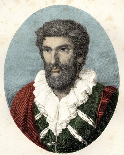 Portret van Jean Goujon (1510 - ca. 1566) Franse beeldhouwer, ontwerper en architect door Unknown artist