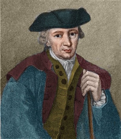 Portret van Johann Georg Hamann (1730-1788), Duitse filosoof en schrijver. door Unknown artist