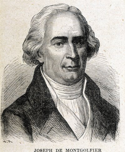 Portret van Joseph de Montgolfier (1740 - 1810). door Unknown artist