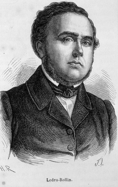 Portret van Ledru Rollin (Ledru-Rollin), Franse politicus (1807 - 1874) door Unknown artist
