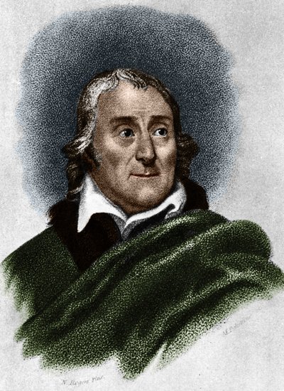 Portret van Lorenzo da Ponte (1749-1838) librettist en Italiaanse schrijver van Joodse afkomst. door Unknown artist