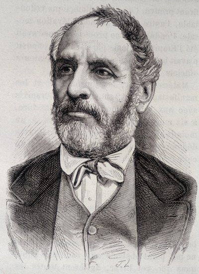 Portret van Louis Charles Delescluze, Franse journalist en politicus (1809-1871) door Unknown artist