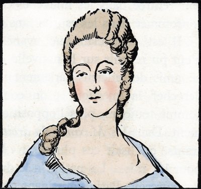 Portrait of Marie Gouze dit Olympe de Gouges (drawing) door Unknown Artist
