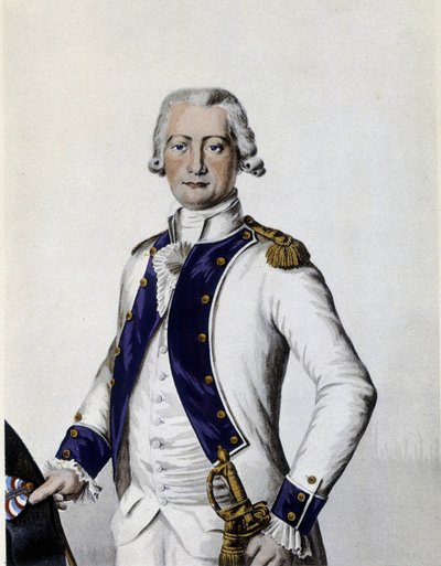 Portret van Marquis de Lostanges, Kapitein in het Forez Regiment in 1786 door Unknown artist