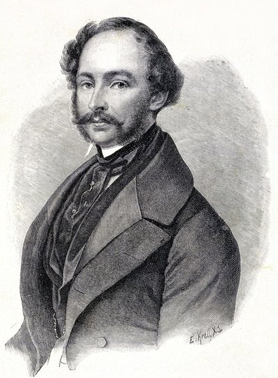 Portret van Maximiliaan II koning van Beieren - Portret van Maximiliaan II Joseph de Baviere (1811 - 1864) door Unknown artist
