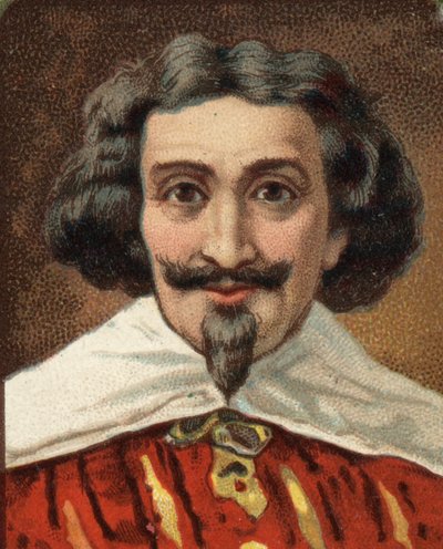 Portret van Miguel de Cervantes (1547-1616) Spaanse schrijver. door Unknown artist