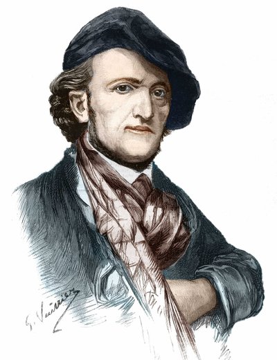 Portret van Richard Wagner (1813-1883), Duitse componist en toneelschrijver door Unknown artist