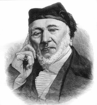 Portret van Sir Moses Montefiore (1784-1885), Engelse bankier en filantroop van Italiaanse afkomst. Gravure uit 1885. door Unknown artist