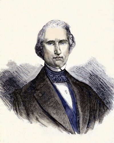 Portret van Urbain Jean Joseph Le Verrier of (Leverrier), Franse wiskundige en astronoom (1811-1877). Hij is de eerste waarnemer van de planeet Neptunus door Unknown artist