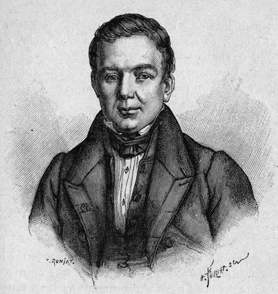 Portret van Villemain, Franse professor en politicus (1790 - 1870) door Unknown artist