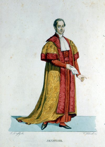 Portret van een Pontificale Senator van de Vaticaanstaat door Unknown artist