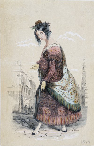 Portret van een zigeuner uit Sevilla door Unknown artist