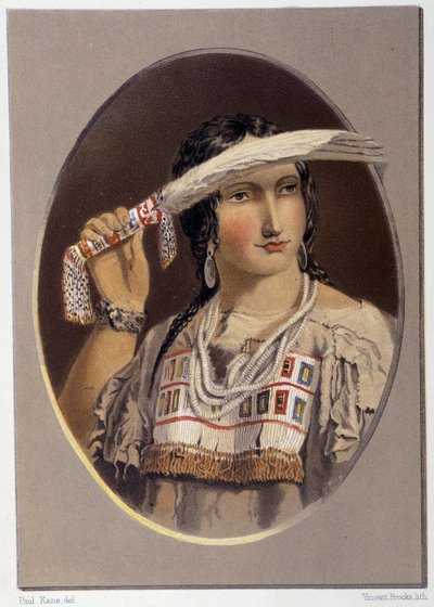 Portret van een gemengde Indiaan - in 