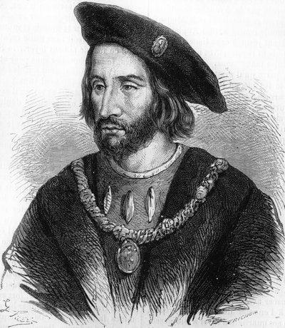 Portret van de Franse admiraal Bonnivet en legerleider van François I door Unknown artist