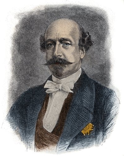 Portret van de Franse financier en politicus Charles de Morny, graaf van Morny (of hertog) (1811-1865) halfbroer van Napoleon III door Unknown artist
