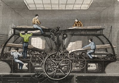 Drukpers: drukpers van de krant 