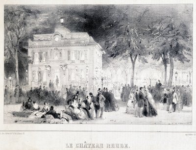 Ontvangst voor het rode kasteel door Unknown artist
