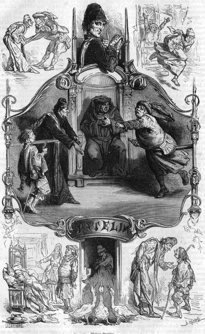 Voorstelling van Meester Patelin, beroemd om de 