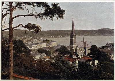 Rio de Janeiro, uitzicht op de Morne de Gloria, eind 19e eeuw door Unknown artist