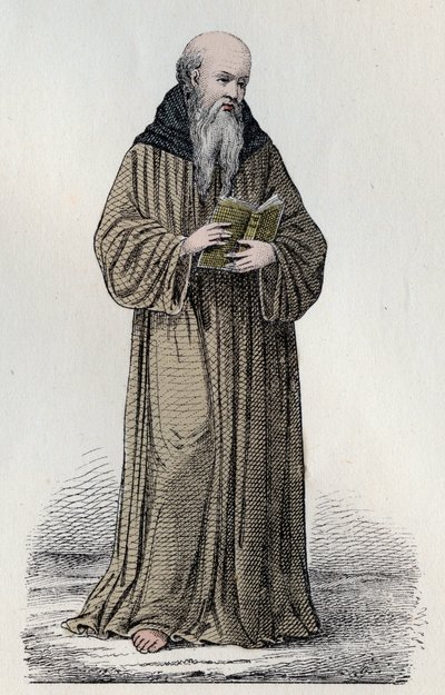 SAINT BONAVENTURE (1221-1274) Italiaanse Franciscaanse kardinaal, theoloog en filosoof - Portret van Sint Bonaventura (Giovanni da Fidanza of Bonaventura de Bagnorea, circa 1220-1274), theoloog, Doctor van de Kerk (Serafijnse Doctor). Gravure van de 19e ee door Unknown artist
