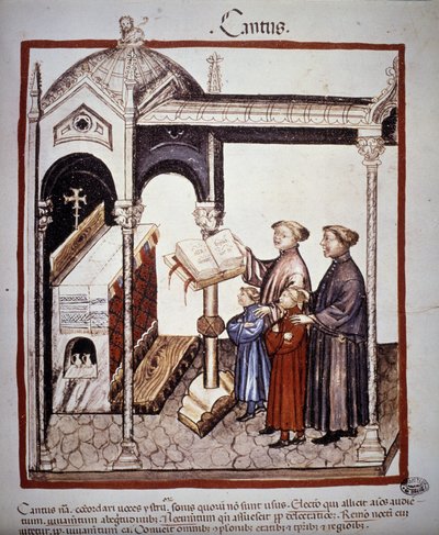 Zingen (een familie zingt in een kerk) - in 