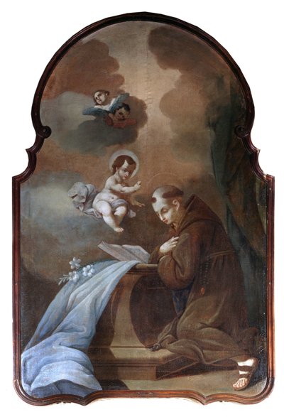 St Antonius van Padua (San Antonio di Padova) - Klooster van de Annunciade van Menton door Unknown artist