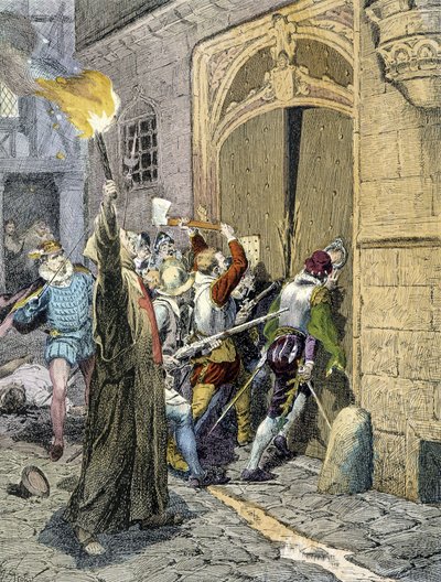De Bloedbruiloft (1572) door Unknown artist
