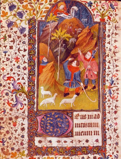 De aankondiging aan de herders door Unknown artist