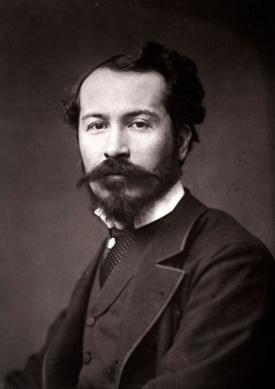 De kunstenaar Edmond-Louis Dupain geportretteerd ter gelegenheid van de Salon van Parijs in 1883 door Unknown