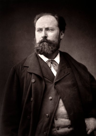 De kunstenaar Henri-Paul Motto gefotografeerd ter gelegenheid van de Salon van Parijs in 1881 door Unknown