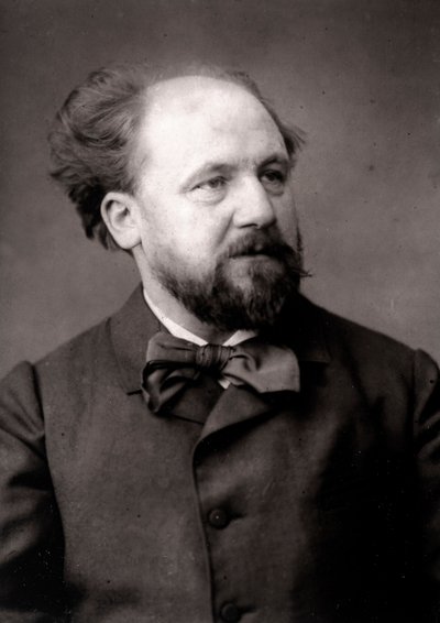 De kunstenaar Jean-Joseph Weerts geportretteerd ter gelegenheid van de Salon van Parijs in 1883 door Unknown