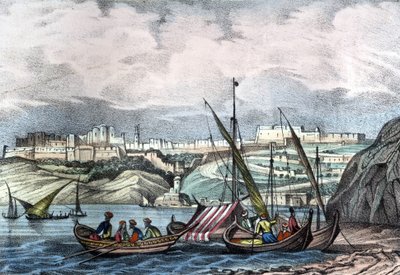 De stad Oran in Algerije in 1840. In 
